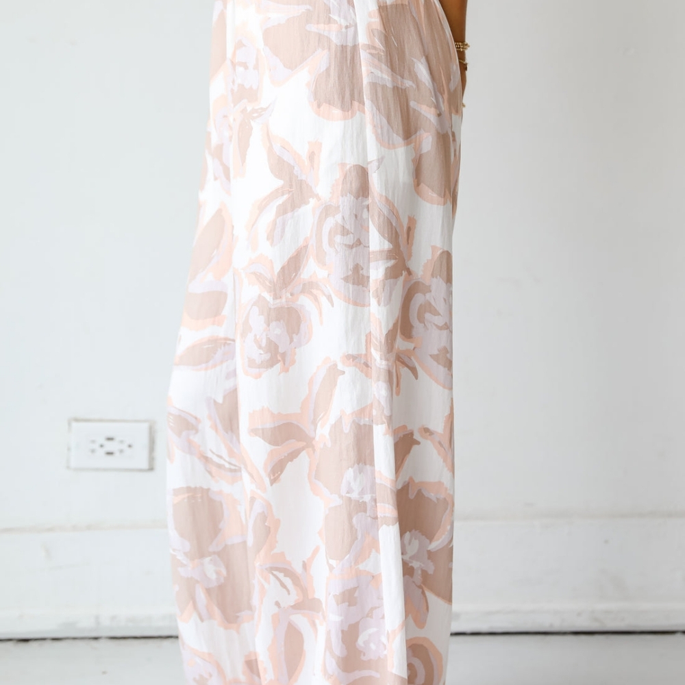 Wide Leg Pants And Crop Top Foral - Picture 5 of 8